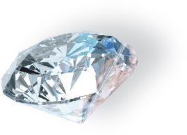 Diamant 3 auf transparentem Hintergrund