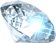 Diamant 4 auf transparentem Hintergrund